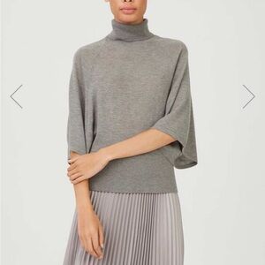 Club Monaco Heather Gray Turtleneck Sweater